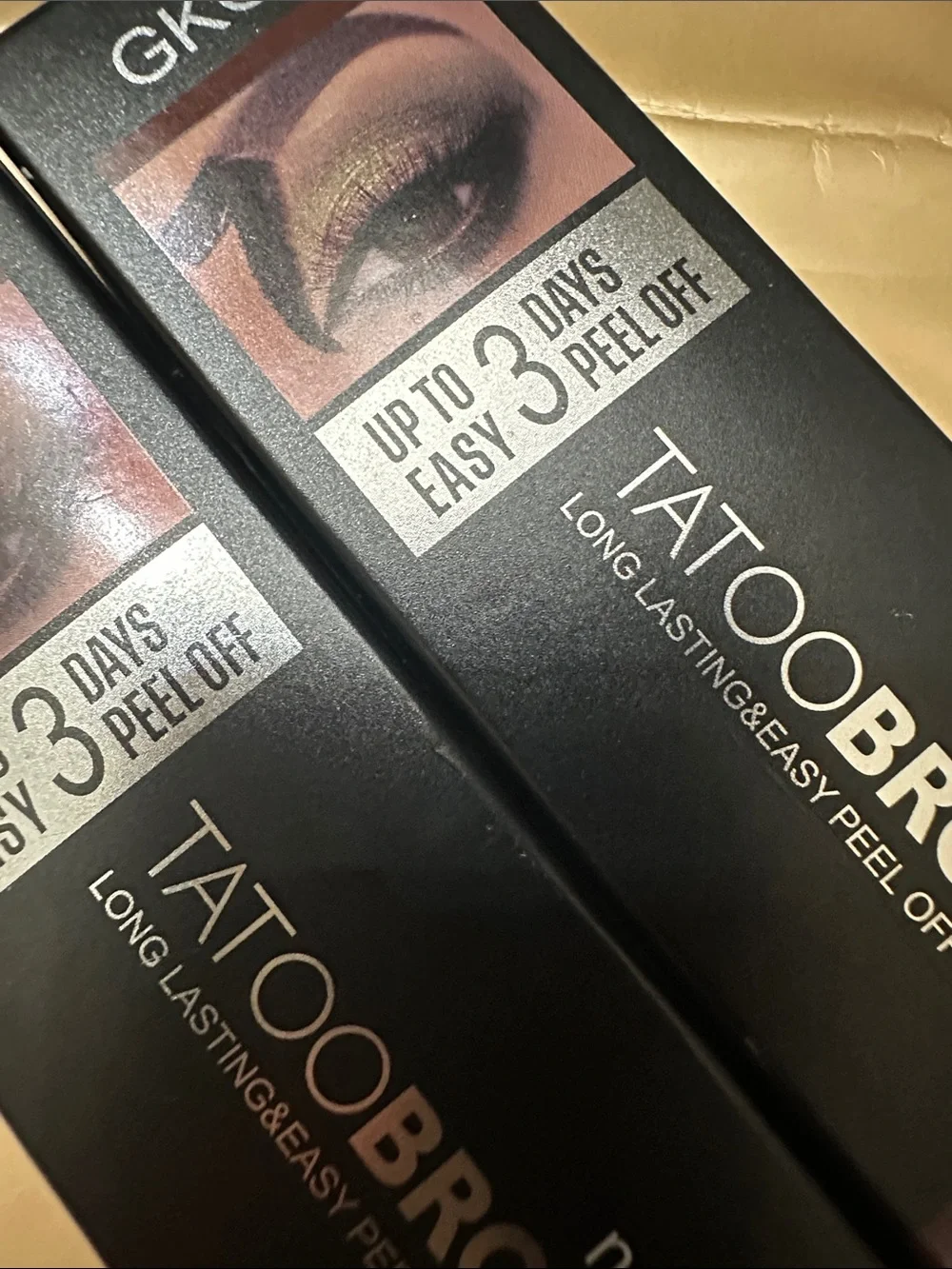 Tattoobrow Peel-Off Brow Tint Gel — Gray Brown 2 pack bundle deal